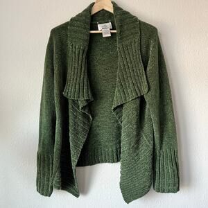 Outside Additions by Stan Herman Green Cardigan X-Small